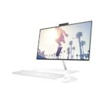 ⁦HP All in One 24 CB1023NH- INTEL CORE I5-1235U-8GB RAM-512GB SSD-23.8 inch FHD TOUCH SCREEN-DOS- 1YR- WHITE- (6V337EA#BH5)⁩ - الصورة ⁦3⁩