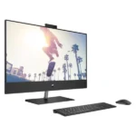 ⁦HP All in One 24 CB1023NH- INTEL CORE I5-1235U-8GB RAM-512GB SSD-23.8 inch FHD TOUCH SCREEN-DOS- 1YR- BLACK - (6V337EA#BH5)⁩ - الصورة ⁦2⁩