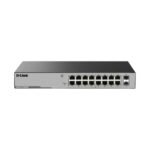 D-Link DGS-F1016P Unmanaged PoE Switch 16 Port Gigabit + 2 Port SFP